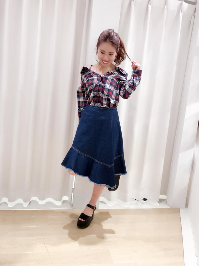 デニムスカート＾＾♡