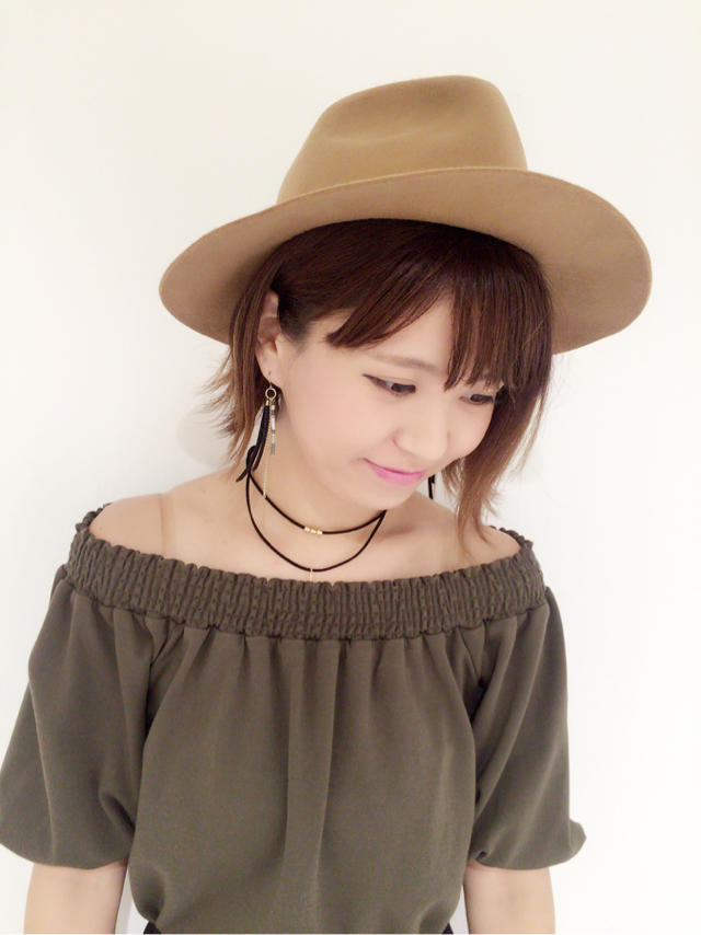 フェルト中折れハット♡