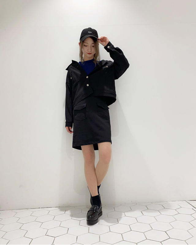 カジュアル店頭コーデ . ジャケット付きセットアップ紹介 