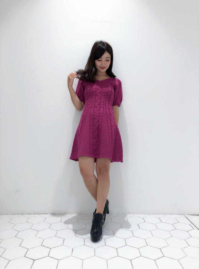 ♡新作 ケーブルニットワンピース♡