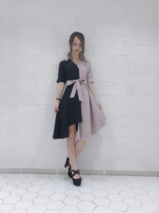♥毎年大人気 シャツバイカラーワンピ♥