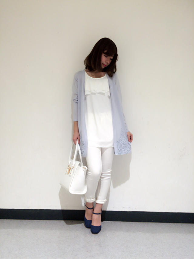 新作♡キャミ付きロングカーデ