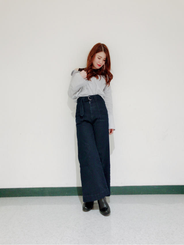 ストライプレイヤードシャツ♡