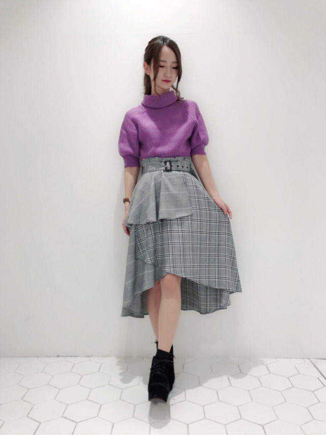 大人気！チェックアシメスカート♡♡