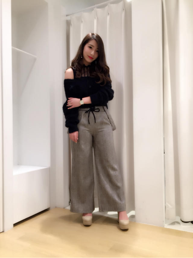 再入荷♡スピンドルワイドパンツ