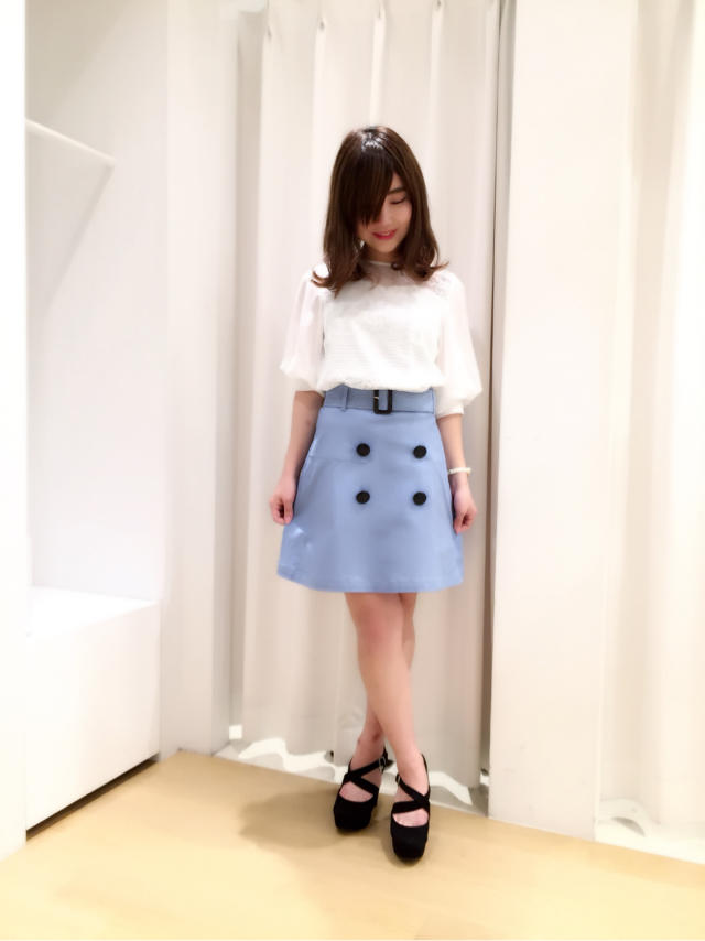 オススメ春服♡レース✖︎シフォントップス