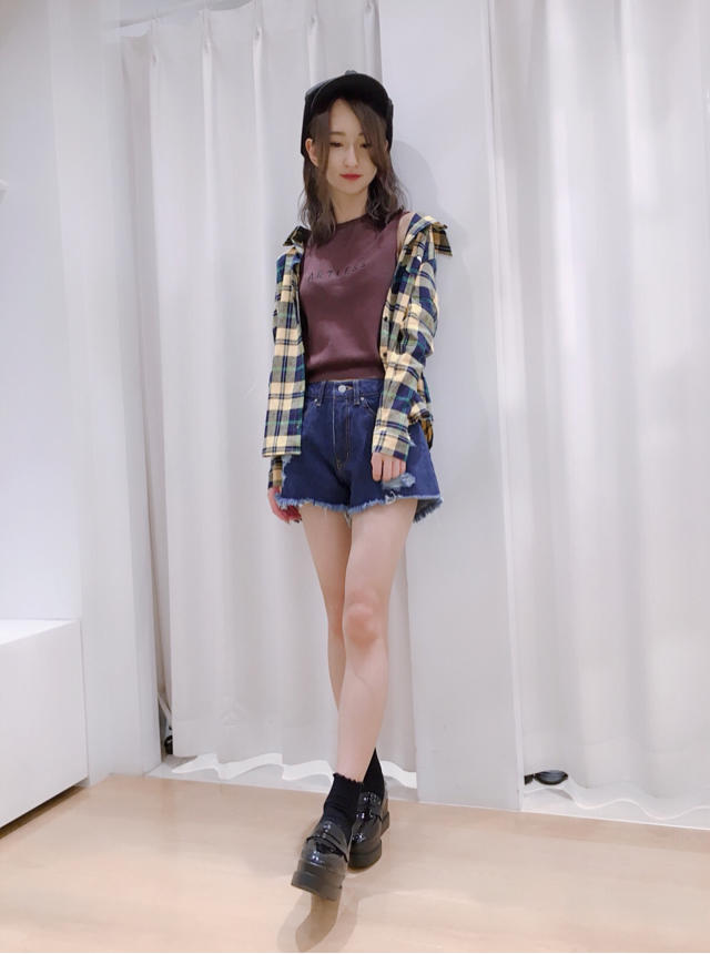 大人気ディズニーコラボ♡チェックシャツ♡
