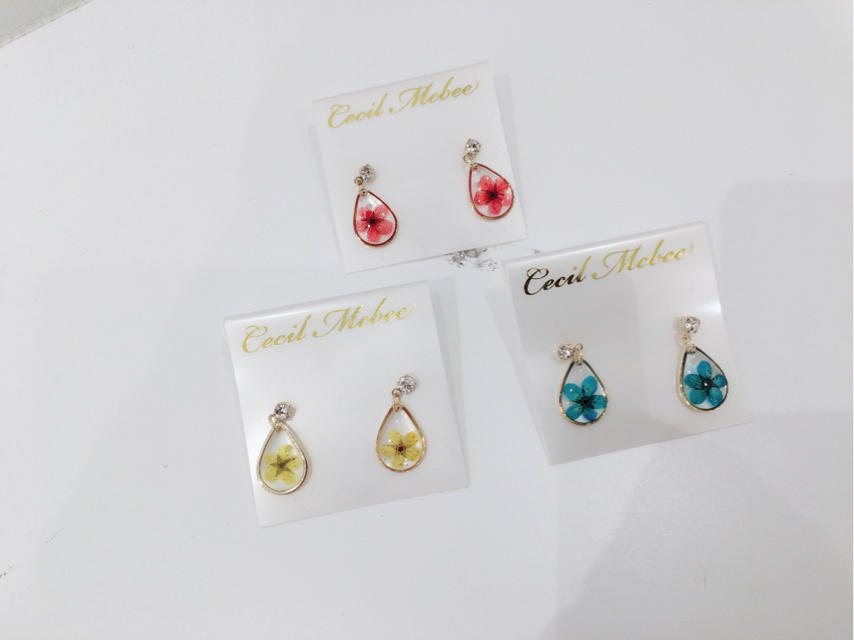 新作♡カラーフラワーピアス♡