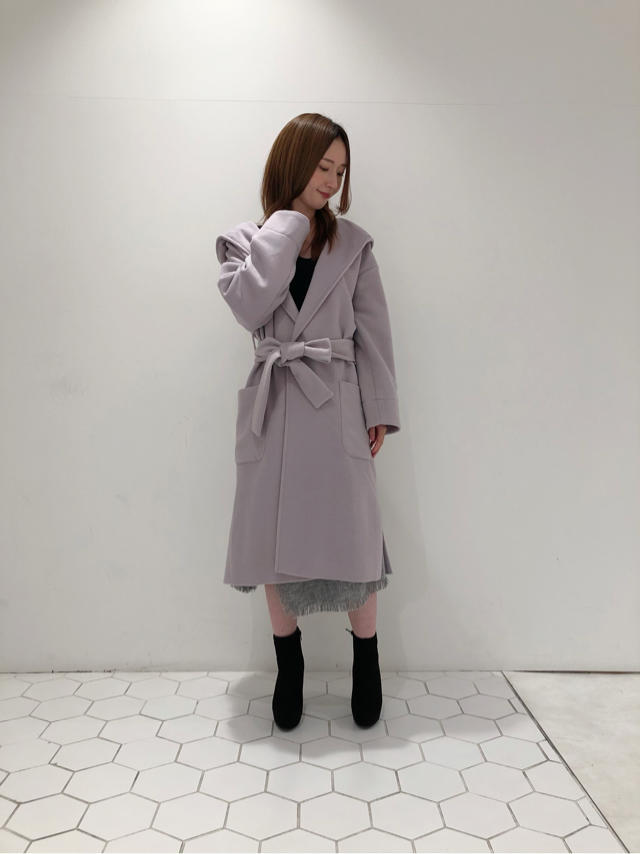 ♪大人気フードロングコート♪