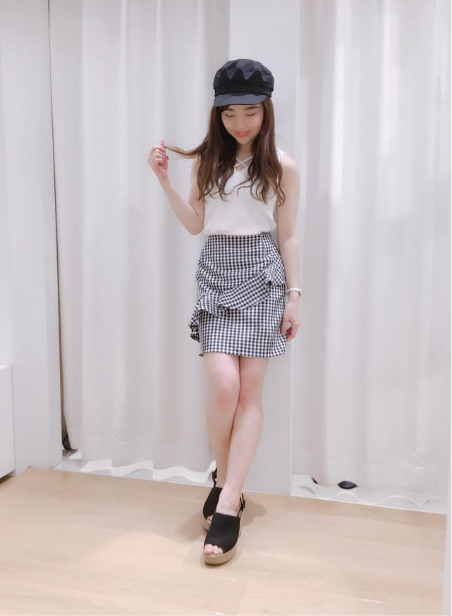 新作♡フリルつきミニ丈スカート♡♡