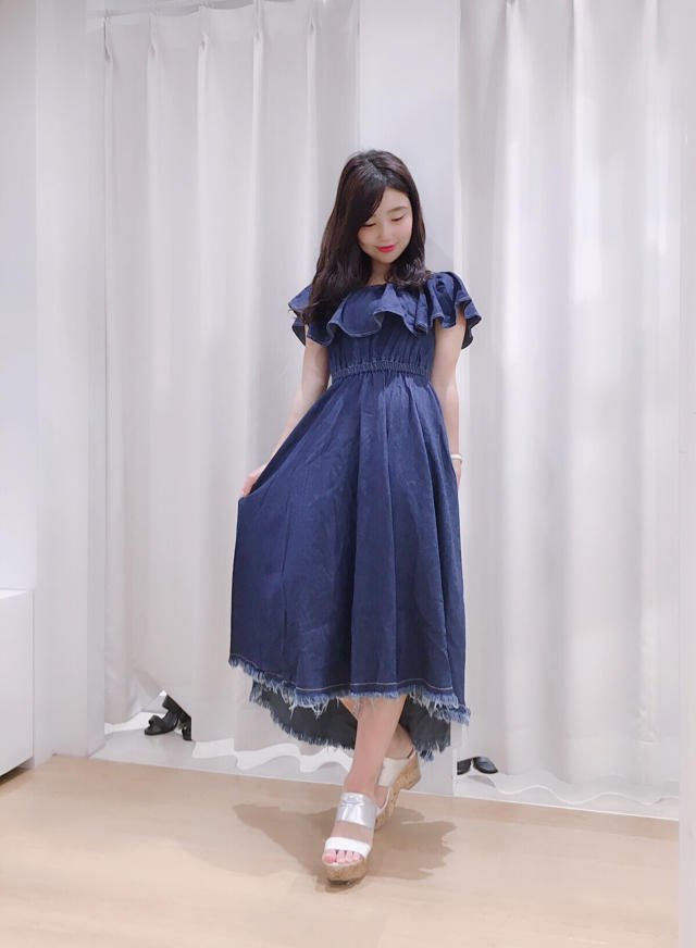 再入荷♡♡viviコラボデニムワンピ♡