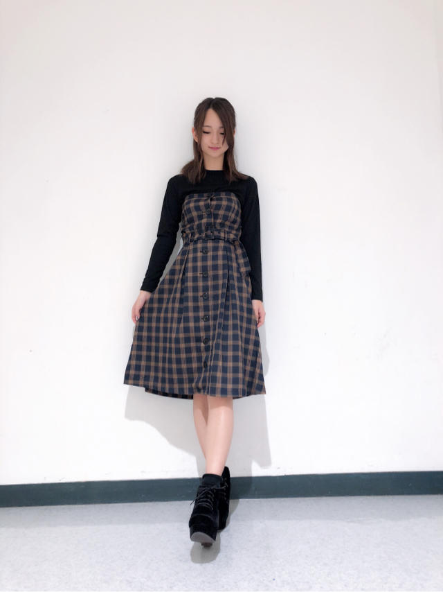 ♡新作 チェックベアワンピース♡