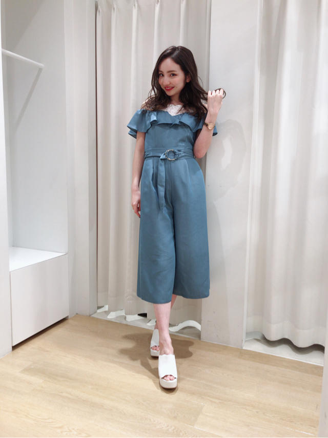 デニムロンパース♡