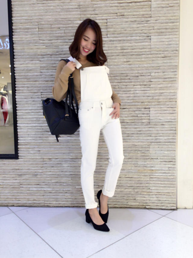 casualサロペットde公園date♡style