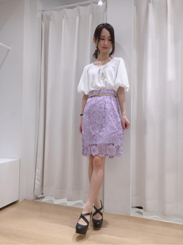 大流行♡総レースタイトスカート