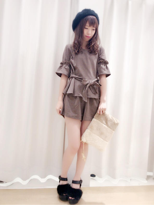 千鳥柄セットアップ♡