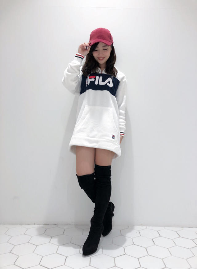 ♡大人気コラボアイテム♡FILAボアパーカーチュニック♡