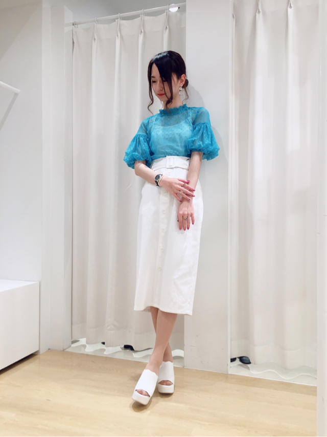 透け感が可愛い♡ドットレーストップス
