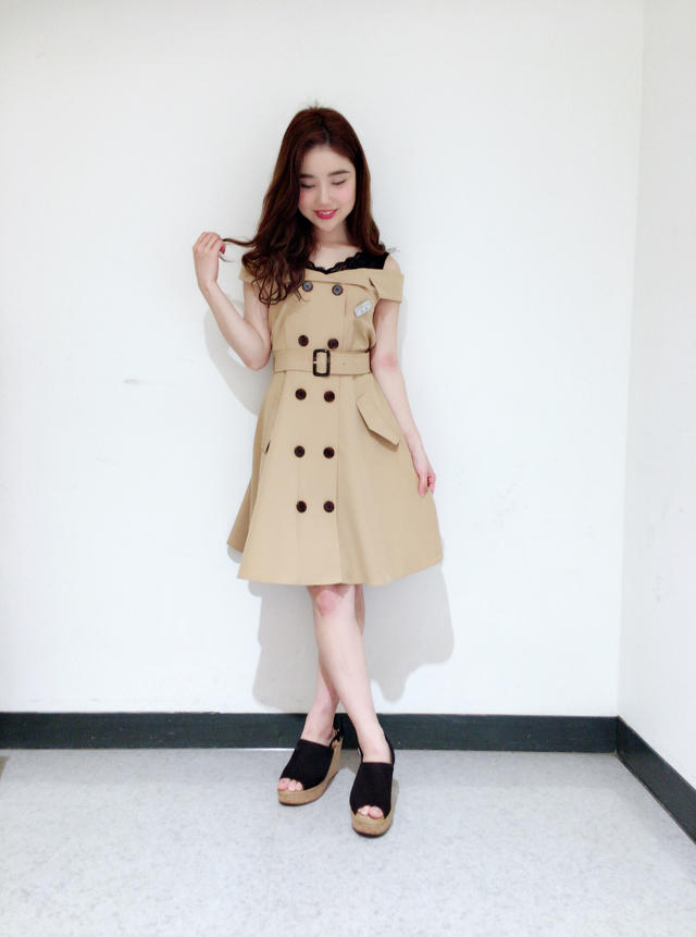 ルミネ10%OFF本日2日目♡トレンチワンピース新作♡♡♡