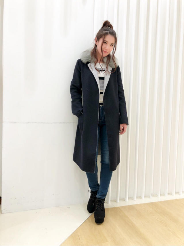 リバーシブルウールコート♡