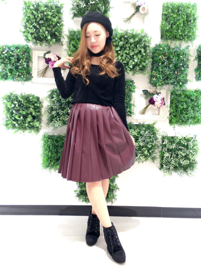 レザースカート♡
