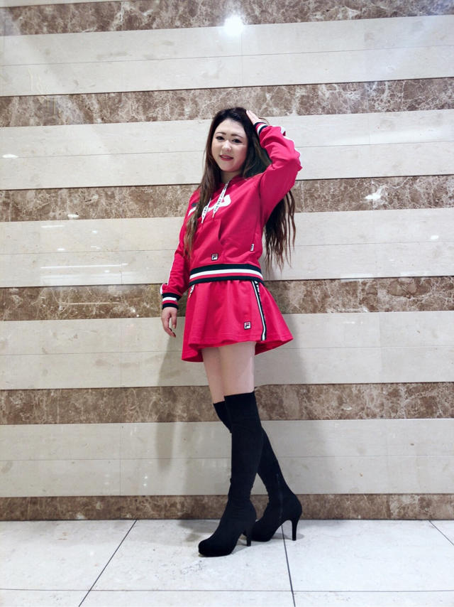 FILA②❤️スポーティーセットアップ&美脚ニーハイブーツ❤️❤️fuyuka