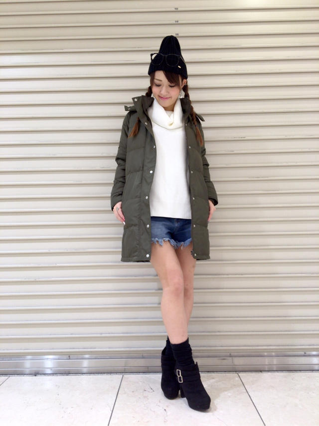 ON＆OFFスタイル♪ダウンコート☆まなみん