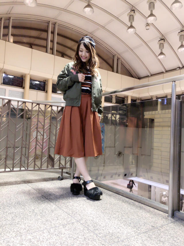 今年トレンドのブルゾン♡リバーシブル♡まーちゃん