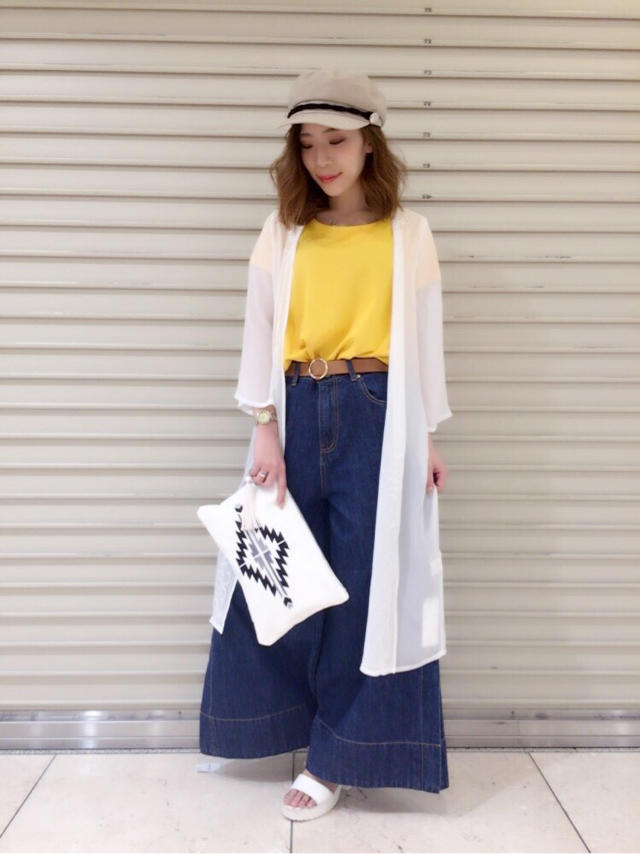 【new】デニムワイドパンツ入荷♡ふゆか