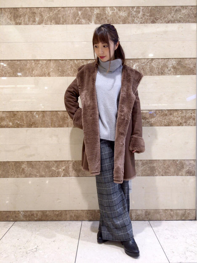 ムートンコートコーデ♡まなみん OFFショット