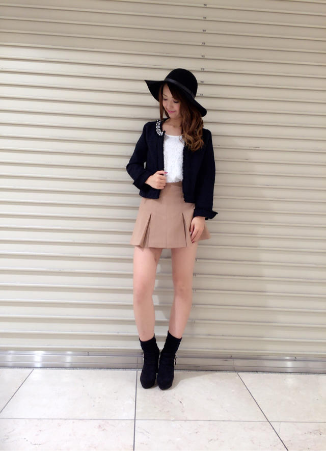 ノーカラーJK×大人気商品キュロット♡♡ありちゃ