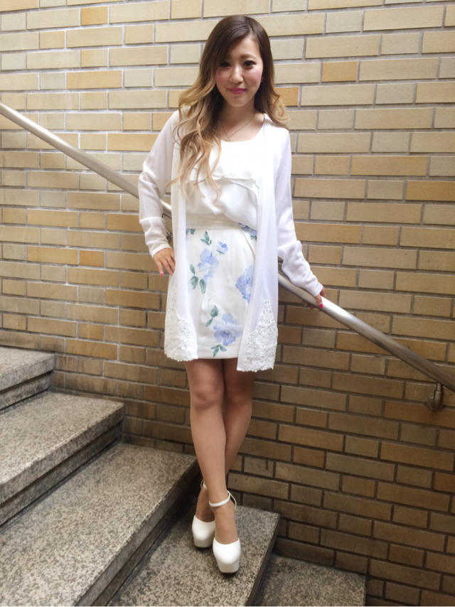 フリルチュニック着回し♡ new staff 自己紹介  ☆  ✎ まーちゃん