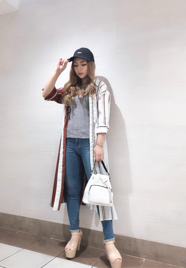 大人気❤️ストライプ柄ブラウス❤️Rimu