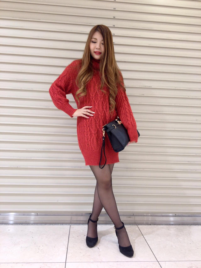 ケーブル柄ニットチュニック♡♡ありちゃ