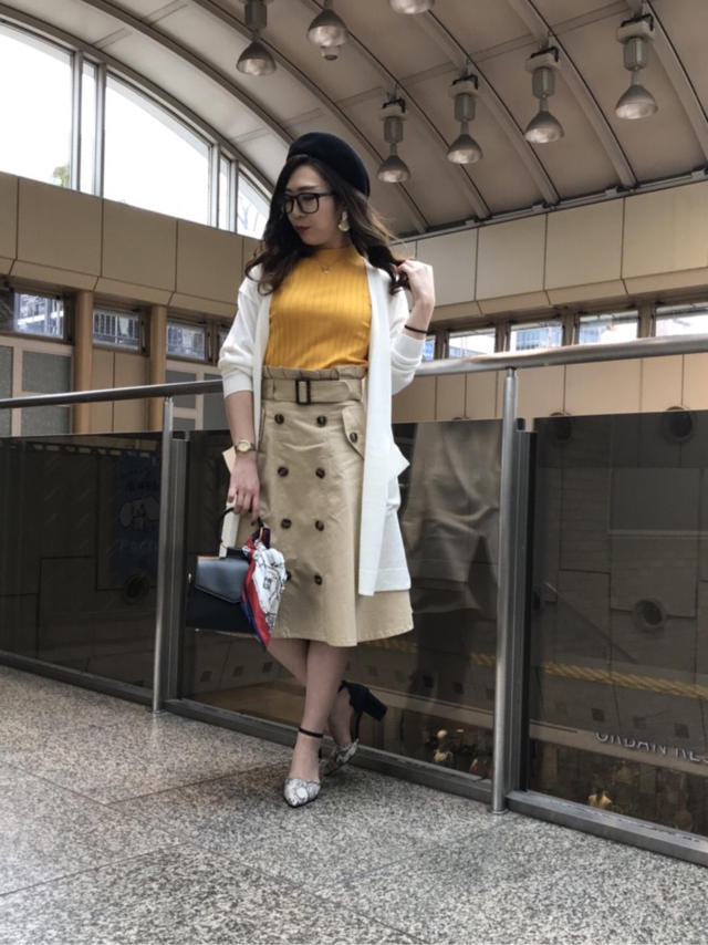 チーム対抗！コーデ対決❤️トレンド、トレンチスカートを使った大人カジュアルコーデ❤️フレッシュ？！自己紹介❤️未来