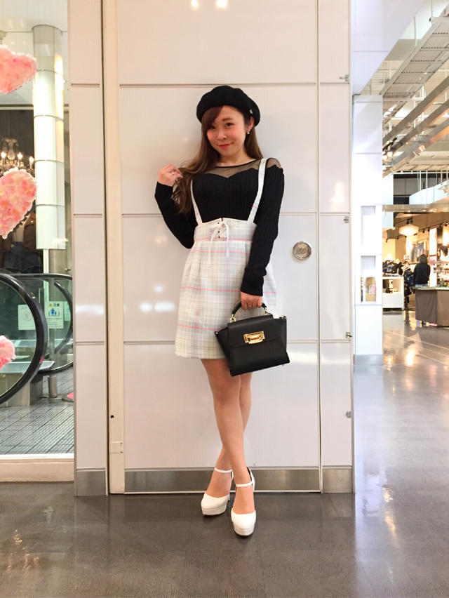 パステルチェック柄で春coordinate♪♪ふかめろ