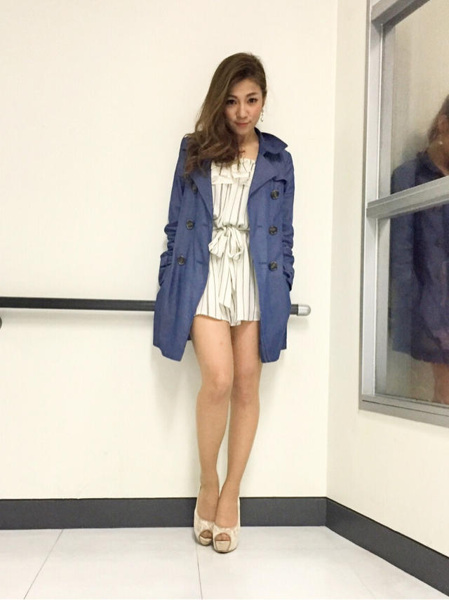 【Sweet掲載‼︎ストライプロンパース】  本日も雨。ホッと一息いかがですか。  西村