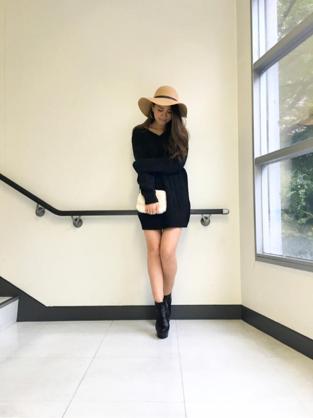 大人気！バック編み上げニットワンピ♡/デートコーデ♡内田