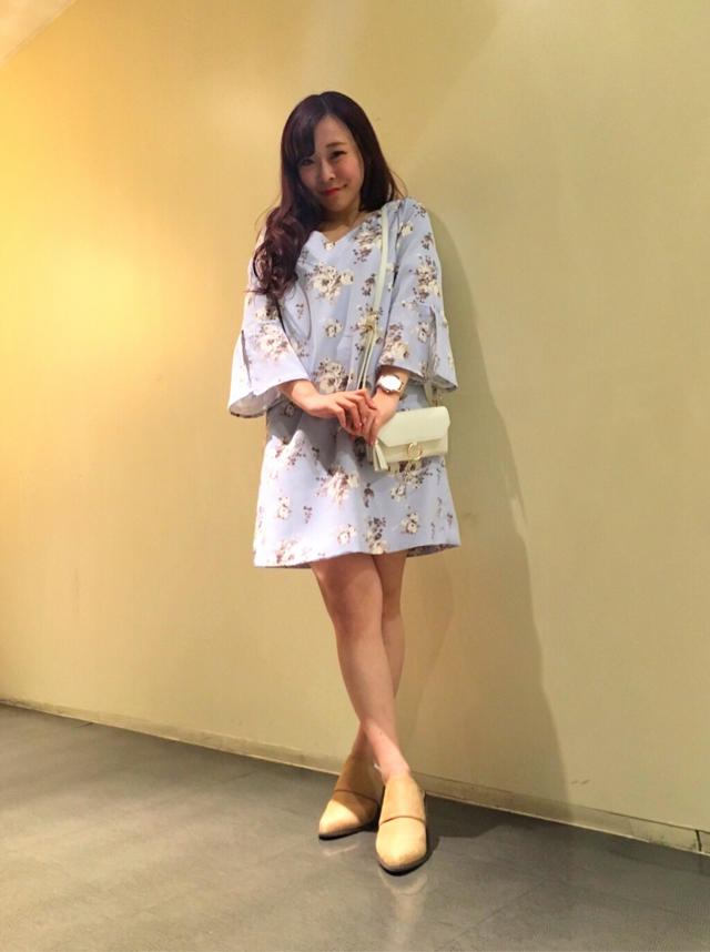 新作花柄ワンピース/ふんわり大人女子/NEW NAIL♪♪ふかめろ