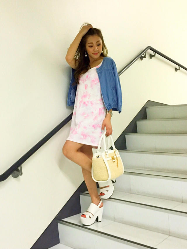 influencer book掲載♪♪花柄ワンピース  あやか