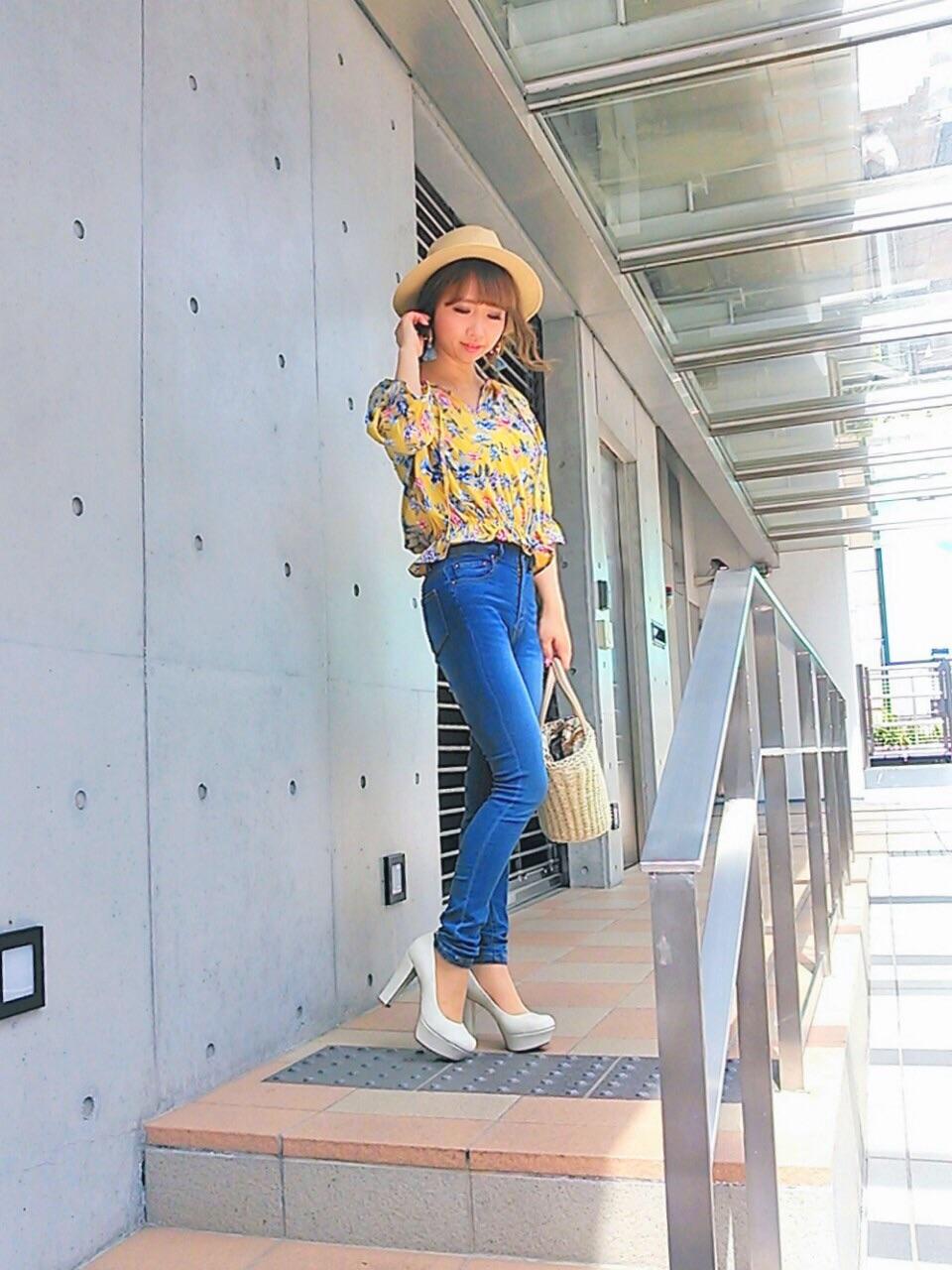 一目惚れ♡♡可愛すぎる花柄トップス♡歓迎会！坂根