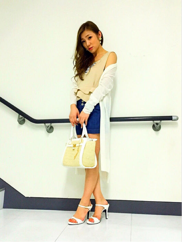 【ペプラム×デニム=夏見えcoordinate】 あやか