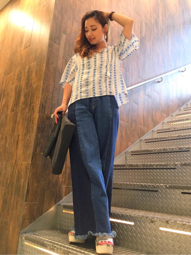鮮やか夏コーデ/興津♡簡単ヘアアレンジ/河村