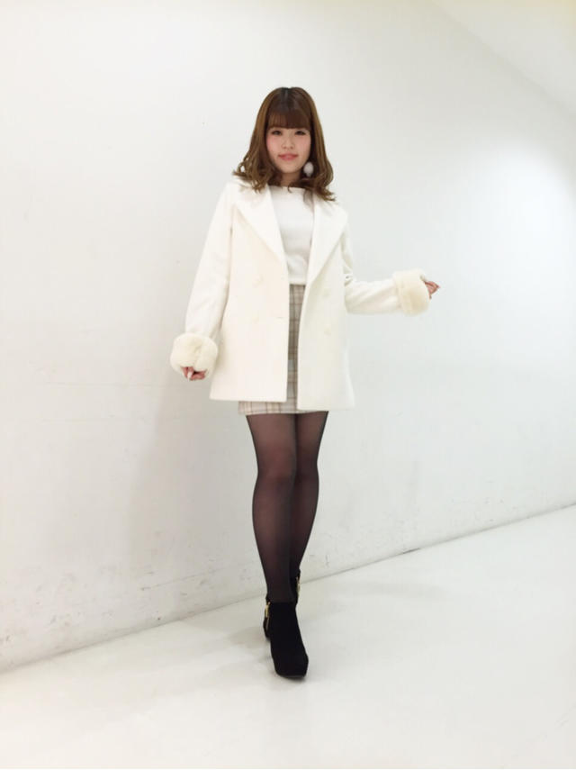レッキスファー付きコート♡