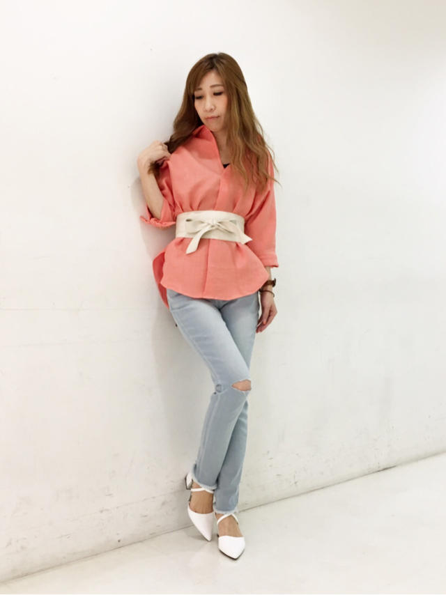 再入荷シャツ＆カットオフデニム♡