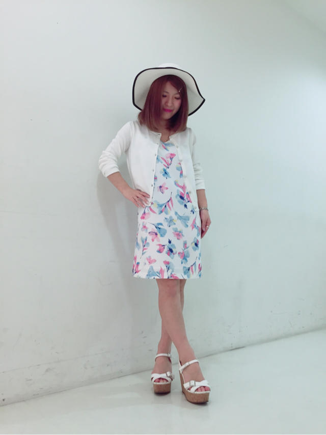花柄ワンピ♡
