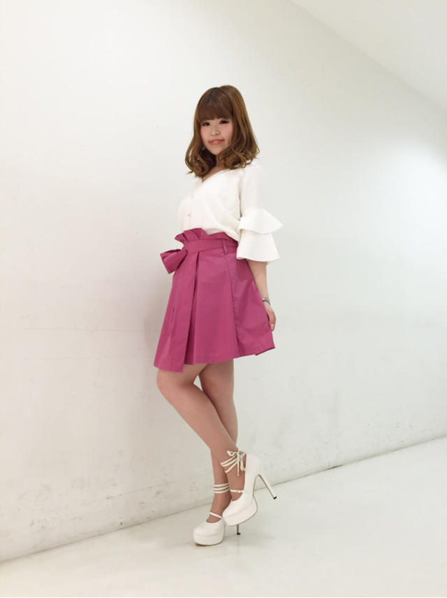 デカリボンが可愛い巻きスカート♡