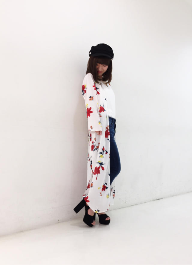 花柄ガウン♡