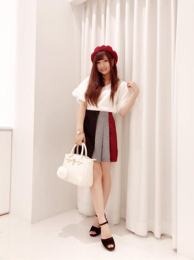 ゆったりニット×台形スカートでメリハリstyleに♡natumi