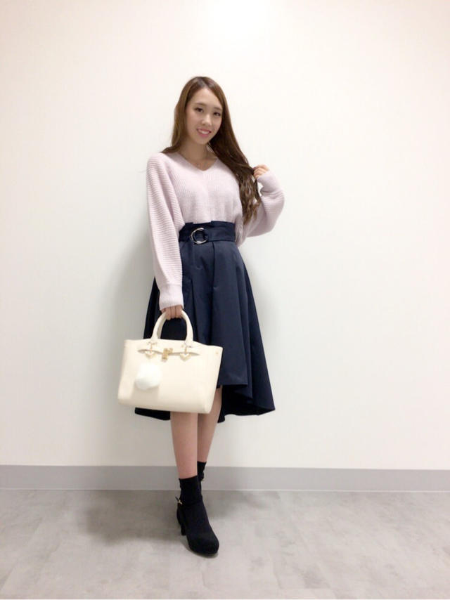大人可愛いニットコーデ⁺✧.(˃̶ ॣᵕ ॣ˂̶∗̀)ɞ⁾⁾  Risa